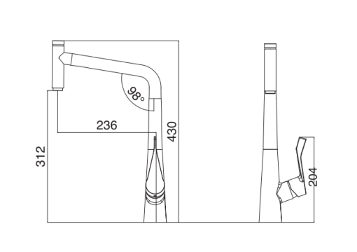 Vòi rửa bát Kluger KLF0016C - 3