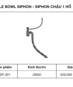 Siphon chậu rửa bát 1 hố Kluger KSP-301 - 9