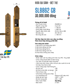 Khóa cửa đại sảnh DEMAX SL8862 GB tiêu chuẩn Đức - 9