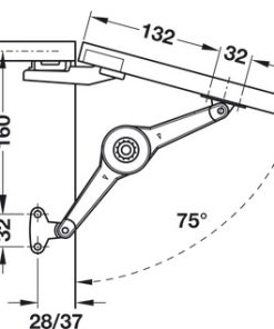 Tay Nâng Duo Standard Hafele 373.66.612 - 5