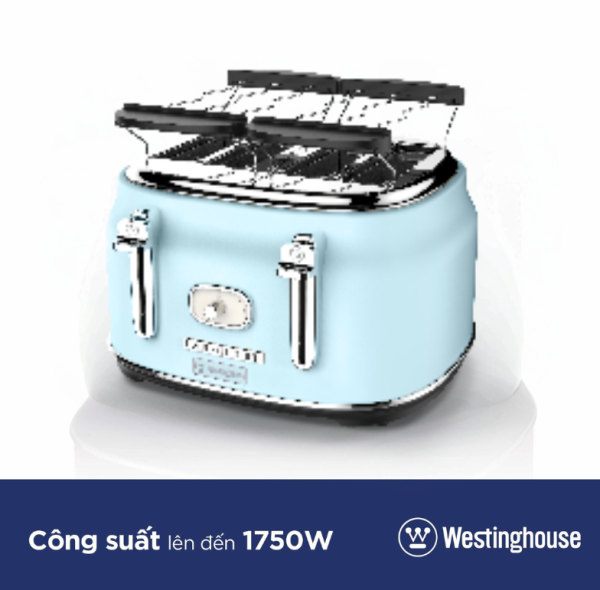 Máy nướng bánh mì 4 lát Westinghouse WKTTB809BU - 3