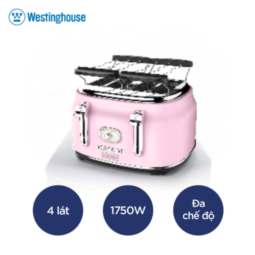 Máy nướng bánh mì 4 lát RETRO Westinghouse WKTTB809PK