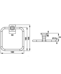 Vòng Treo Khăn Fortune Hafele 580.41.410 - 13