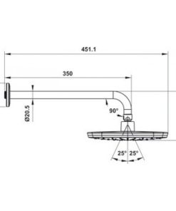 Sen Đầu Gắn Tường Airsense 219S Hafele 485.60.700 - 7