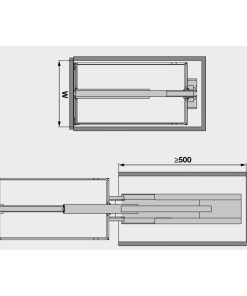 Tủ Đồ Khô 300mm Dispensa 90º Hafele 546.54.611 - 10 Tủ Đồ Khô 300mm Dispensa 90º Hafele 546.54.611 - 9