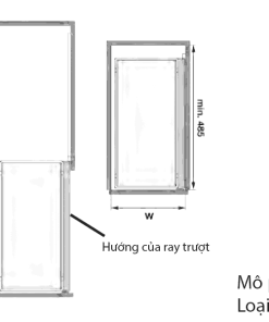 Bộ Rổ Kéo Comfort II Mở Trái 250mm Hafele 545.53.761 - 6 Bộ Rổ Kéo Comfort II Mở Trái 250mm Hafele 545.53.761 - 5