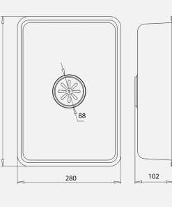 Chậu rửa nhỏ inox Kluger KSWB-402FS - 11