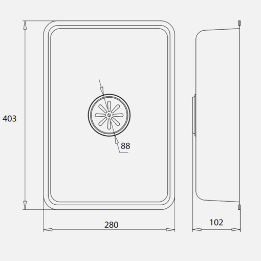 Chậu rửa nhỏ inox Kluger KSWB-402FS - 3