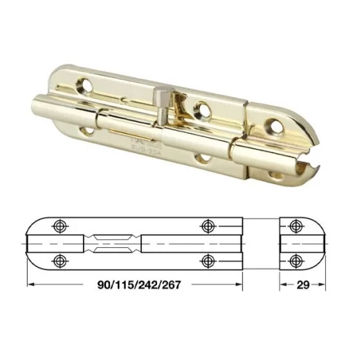 Chốt Cửa 254mm Hafele 489.71.321 - 1