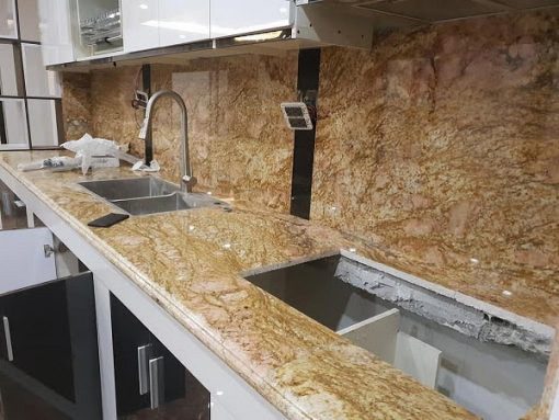 Đá Granite hoa cương Vàng Da Báo - 7