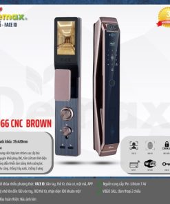 Khóa thông minh DEMAX SL966 CNC BROWN tiêu chuẩn Đức - 9