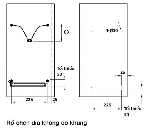 Khay Úp Chén Đĩa Presto 700mm Hafele 544.40.031 - 3