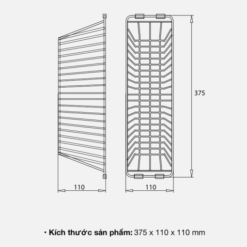 Giỏ để đồ inox Kluger KB-603 - 3