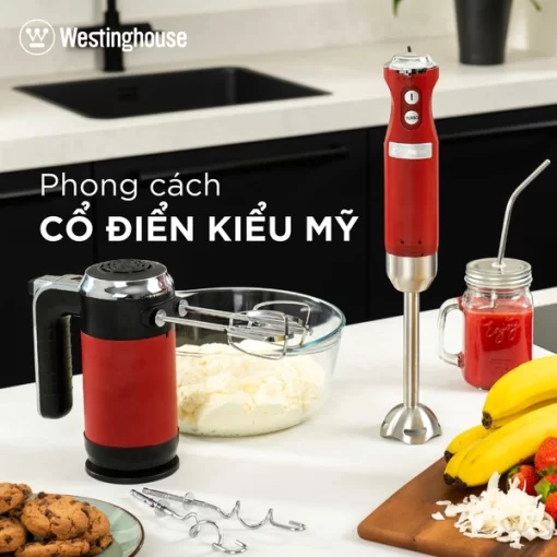 Máy xay cầm tay RETRO Westinghouse WKHBS270RD