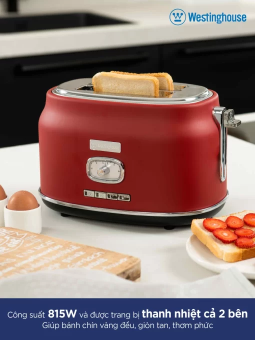 Máy nướng bánh mì 2 lát Westinghouse WKTTB857RD - 7