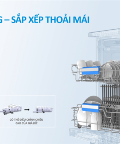 Máy rửa chén đĩa Midea MDW13-7635QB - 13 Máy rửa chén đĩa Media MDW13-7635QB