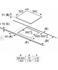 Bếp từ Bosch Serie 4 PUJ63KBB5E 3 Vùng nấu 4600W - 12 Bếp từ Bosch Serie 4 PUJ63KBB5E 3 Vùng nấu 4600W - 11