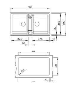 Chậu rửa bát Hafele Blanco-Zia 9 - 567.68.940 - 8 Chậu rửa bát Hafele Blanco-Zia 9 - 567.68.940 - 7