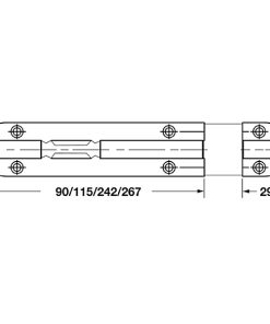 Chốt Cửa 102mm Hafele 489.71.300 - 5