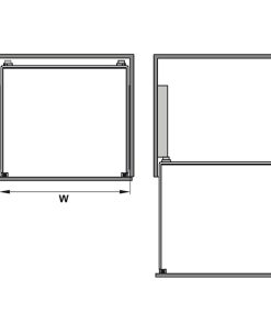 Rổ Kéo Lọt Lòng 500mm Hafele 540.26.655 - 5