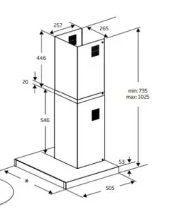 Máy hút mùi gắn tường Beko BHC91622BXH - 9 Máy hút mùi gắn tường Beko BHC91622BXH