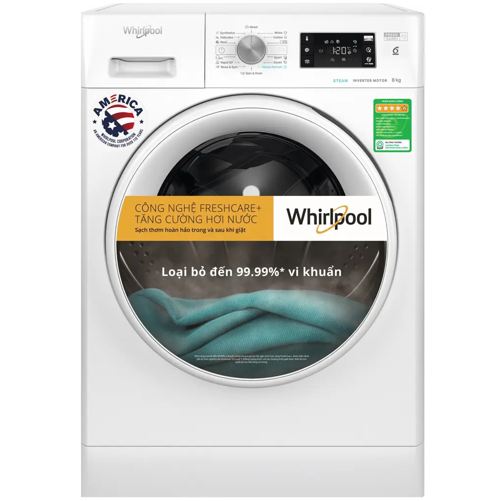 Máy giặt lồng ngang Whirlpool FFB8458WVEU
