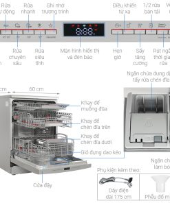 Máy rửa chén độc lập Bosch Seri 6 SMS6ZDI08E - 14 Máy rửa chén độc lập Bosch Seri 6 SMS6ZDI08E - 13