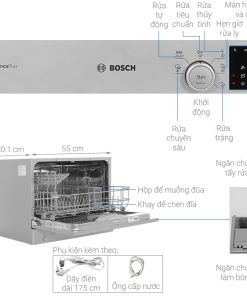 Máy rửa bát mini để bàn Bosch SKS62E38EU Serie 4 6 bộ - 25 Máy rửa bát mini để bàn Bosch SKS62E38EU Serie 4 6 bộ - 24