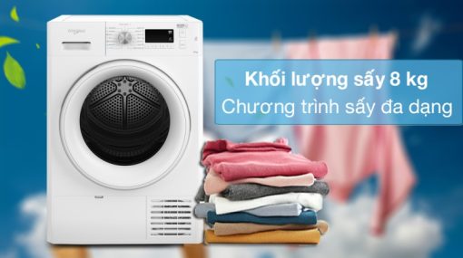 Máy sấy ngưng tụ Whirlpool FFTCM118XBEE
