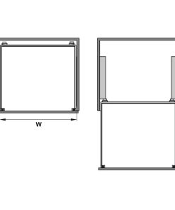 Rổ Đựng Chén Đĩa Cappella 700mm Hafele 549.08.011 - 9