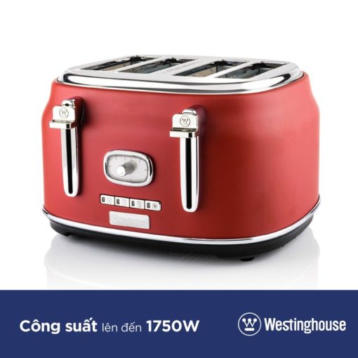 Máy nướng bánh mì 4 lát RETRO Westinghouse WKTTB809RD