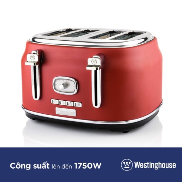 Máy nướng bánh mì 4 lát RETRO Westinghouse WKTTB809RD