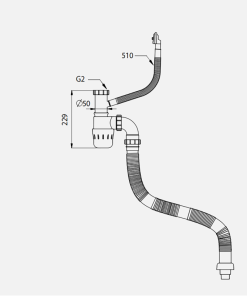 Siphon chậu rửa bát 1 hố Kluger KSP-301 - 7