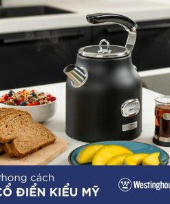 Ấm đun nước retro Westinghouse 1.7L 2200W WKWKH148 có 5 màu cá tính