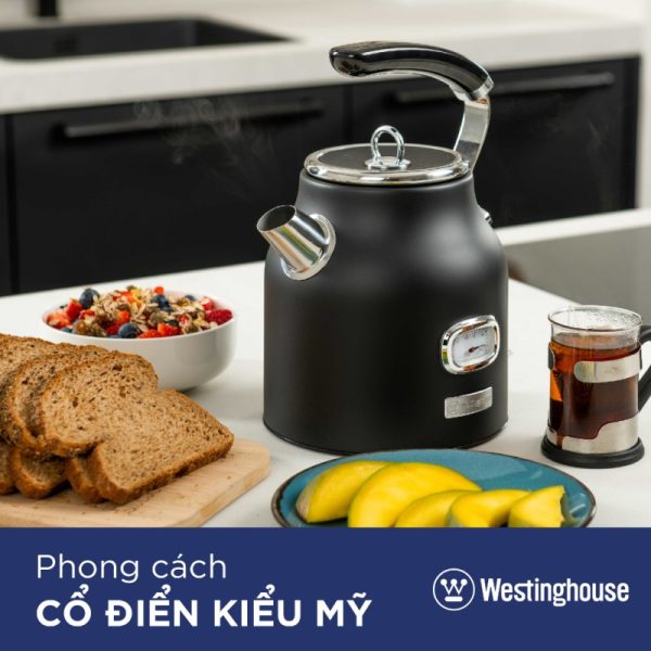 Ấm đun nước retro Westinghouse 1.7L 2200W WKWKH148 có 5 màu cá tính