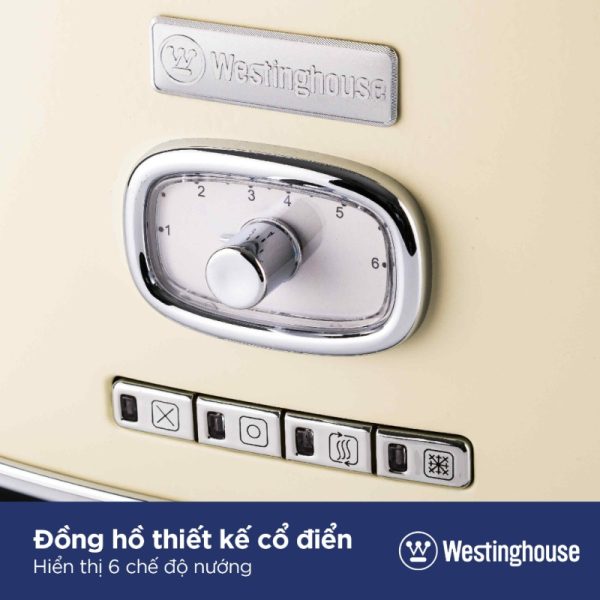 Máy nướng bánh mì 2 lát Westinghouse WKTTB857WH