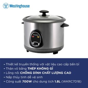 Nồi cơm điện 1.8L Westinghouse WKRC7D18