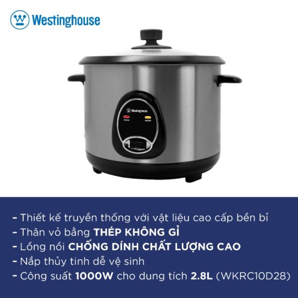 Nồi cơm điện 2.8L Westinghouse WKRC10D28