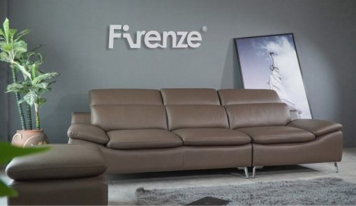 SOFA DA BÒ FIRENZE MODEL 8508 (GHẾ BĂNG 3 + ĐÔN)