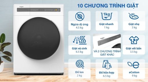 Máy giặt lồng ngang Whirlpool FWEB8002FW