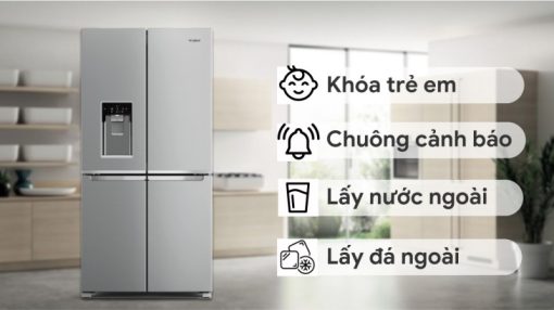 Tủ Lạnh Whirlpool Inverter 4 cửa 593L WFQ590WSSV