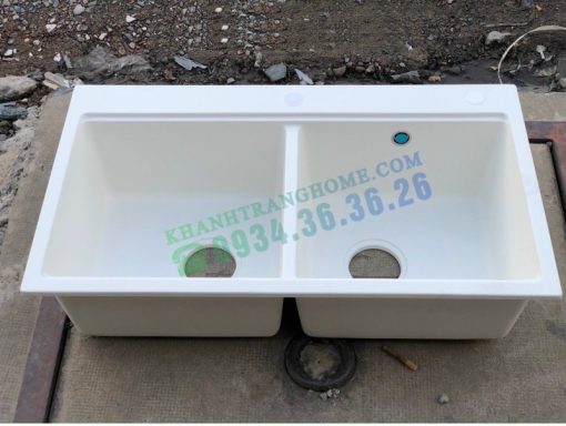 Chậu rửa bát Golicaa GCD-8046G White - 1