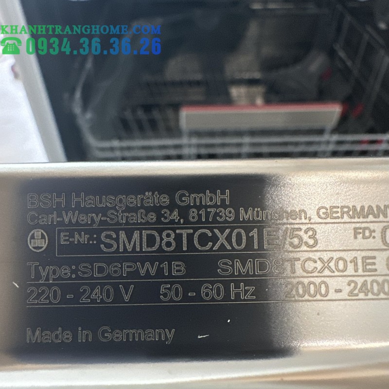MÁY RỬA BÁT BOSCH SMD8TCX01E - 91