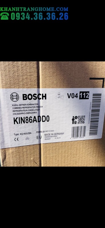 Tủ lạnh Bosch KIN86ADD0 series 6 - 109