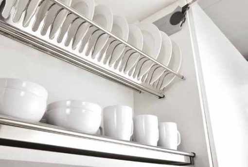 Kệ bát đĩa cố định khung nhôm Euronox EUA.90.304