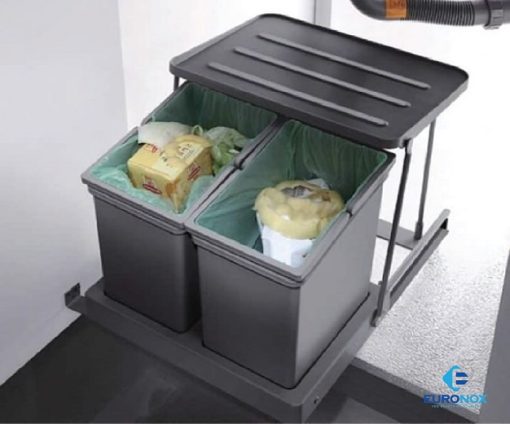 Thùng đựng rác 2 khoang Euronox EU.DV2