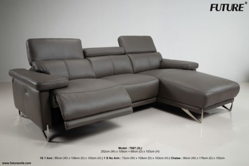 SOFA DA BÒ CHỮ L FUTURE MODEL 7067 (3L)