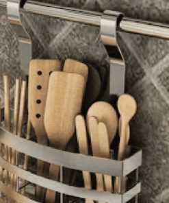 GIÁ GIAO THỚT TREO NGOÀI NAN DẸP EURONOX EN4 - 6 Giá muỗng đũa treo ngoài Euronox EN5