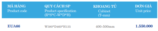 Giá treo đồ bắt hông Euronox EUA66 - 4