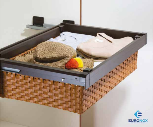 Rổ ngăn kéo để đồ gấp giả mây Euronox EUA89